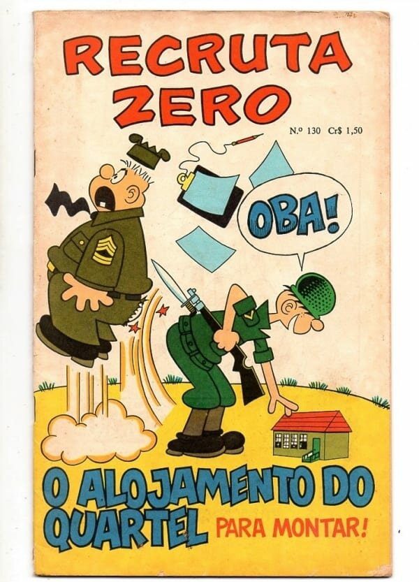 Hq Gibi Recruta Zero Nº 130 - Rge - Formato Americano - 1973 - Com o Encarte