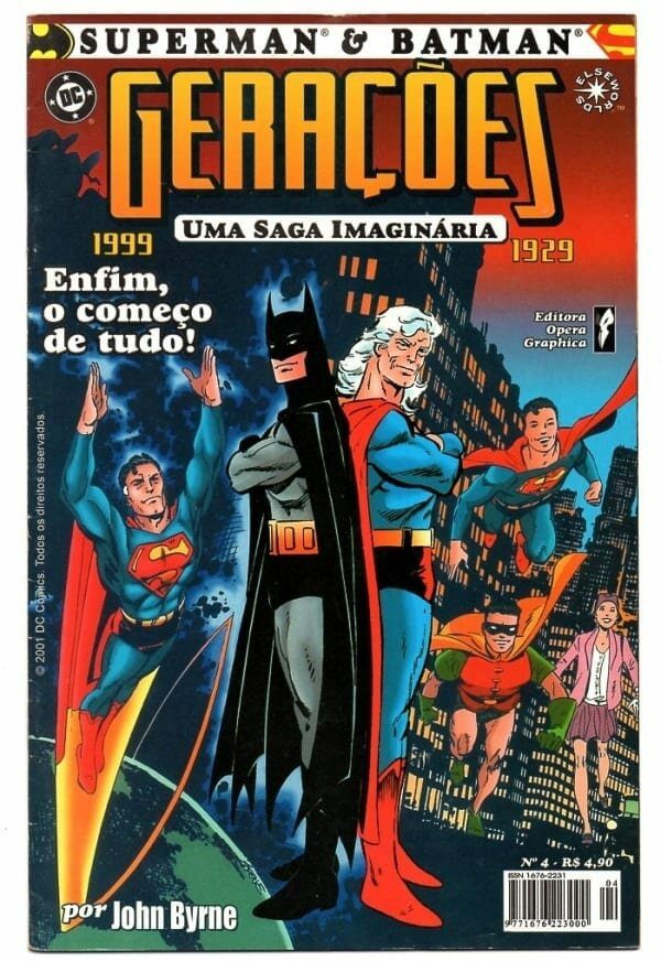 Hq Superman e Batman - Gerações - Nº 4 - Editora Opera - 2001