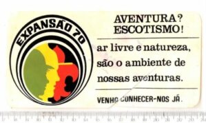 Plastico Adesivo Expansão 70 - Escotismo - Anos 70