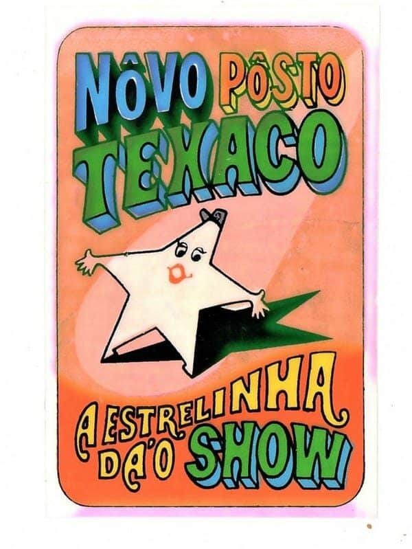 Plastico Adesivo - Novo Posto Texaco - Estrelinha da o Show - Anos 60