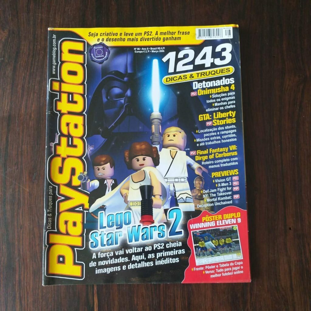Playstation Ano 8 Nº 86 - Capa Lego Star Wars 2 - Março 2006 (Revista)