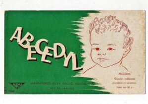 Propaganda Antiga - Mata Borrao - Memorabilia Industria Farmaceutica - Abecedyl - Laboratorios Silva Araujo - Anos 50
