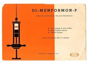 Propaganda Antiga - Mata Borrao - Memorabilia Industria Farmaceutica - Di Menformon P - Laboratorio Organon - Anos 50