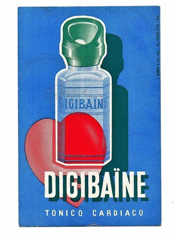 Propaganda Antiga - Mata Borrao - Memorabilia Industria Farmaceutica - Digibaine - Tonico - Anos 50