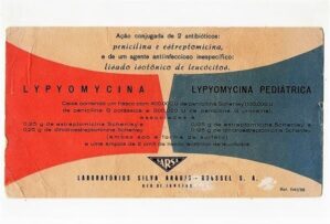 Propaganda Antiga - Mata Borrao - Memorabilia Industria Farmaceutica - Lypyomycina - Laboratorios Sila Araujo - Anos 50