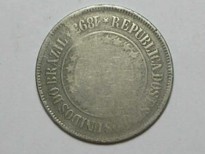 Reverso Invertido) 200 réis - 1893 ... Cu/Niquel - República