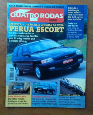 Revista Abril Quatro Rodas 438 1997 / Perua Escort Mercedes SLK