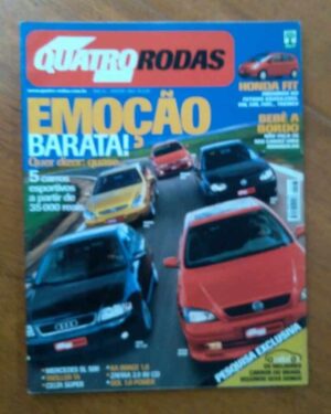 Revista Abril Quatro Rodas 498 2002 / Emoção Barata Audi Astra Golf Brava