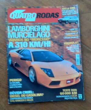 Revista Abril Quatro Rodas 499 2002 / Lamborghini Murcielago BMW