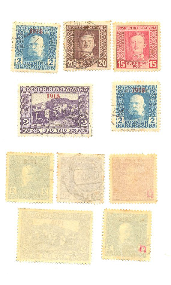 SELOS DA BÓSNIA LOTE 12.