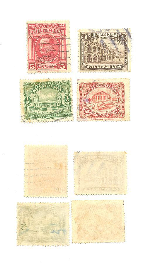 SELOS DA GUATEMALA LOTE 02.