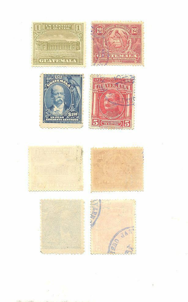 SELOS DA GUATEMALA LOTE 04.