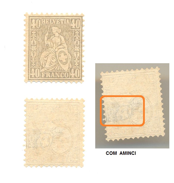 SELOS DA SUÍÇA LOTE 18 .