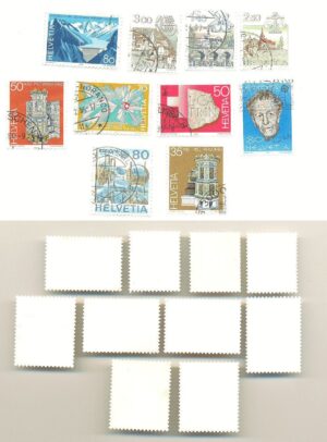 SELOS DA SUÍÇA LOTE 81 .