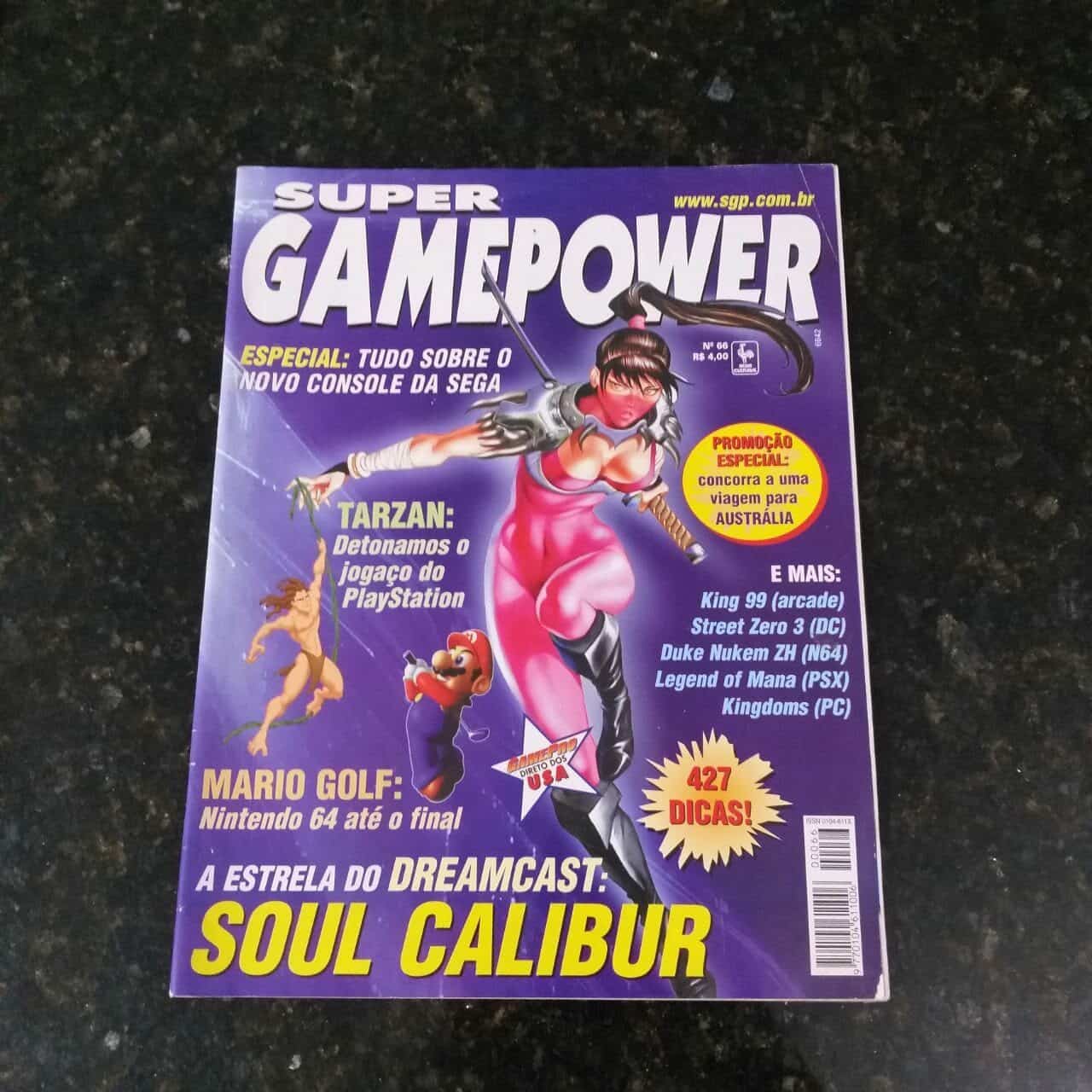 Super Game Power Nº 66 - Capa Soul Calibur - Setembro 1999 (Revista)