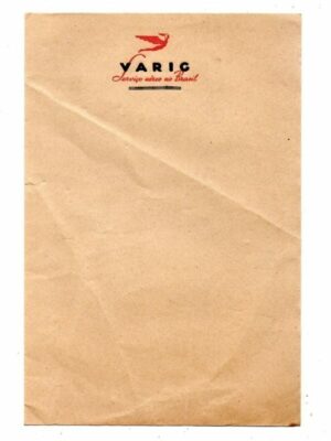 Varig - Papel De Carta Aérea - Anos 50 - Aviação