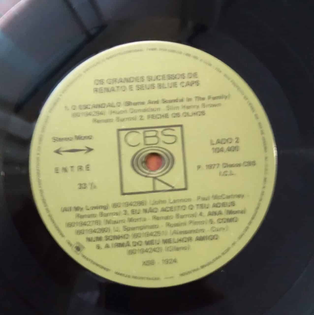 | Casa do Colecionador Vinil LP CBS 1977 Renato e seus Blue Caps / Grandes Sucessos