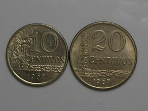 0,10 / 0,20 Centavos - 1967 - Sob/Fc