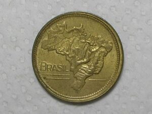 1 Cruz. 1945 - Brasil - cunhada sem a sigla no final do 1º 2º tracinho - flor de cunho - bonita moeda