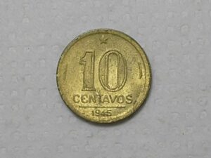 10 Centavos - 1945 - sem sigla / Flor de Cunho / m50