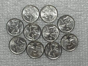 10 moedas de 5 Centavos - 1989