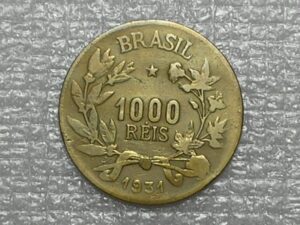 1.000 Réis - 1931 / Mulher sentada / Data escassa