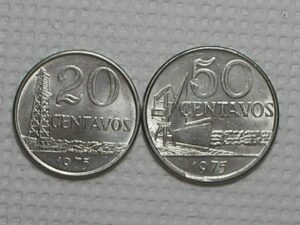 20 / 50 Centavos - 1975 / Flor de Cunho / m40