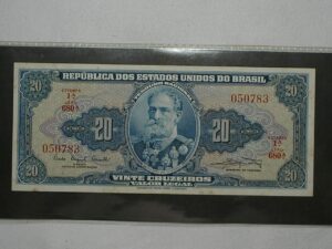 20 Cruzeiros C-022 / Deodoro / S/Fe - Leve dobra do manuseio / 050783