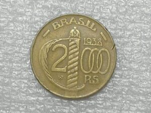 . 2.000 Rs. - 1938 / Borda serrilhada / Caxias / Bz/Al