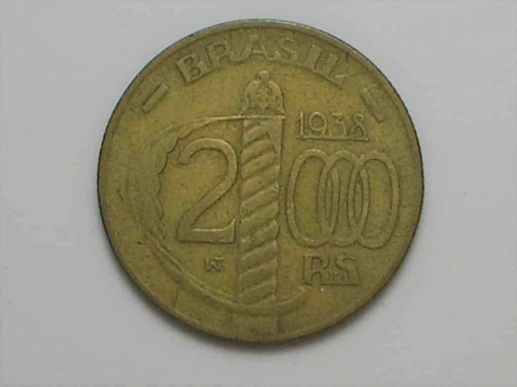 2.000 Rs. - 1938 / Borda serrilhada / caxias