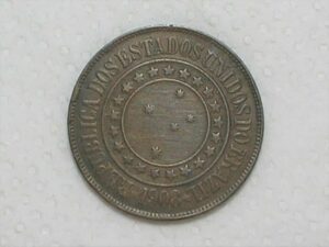 40 réis - 1908 - moeda bonita - mbc/soberba