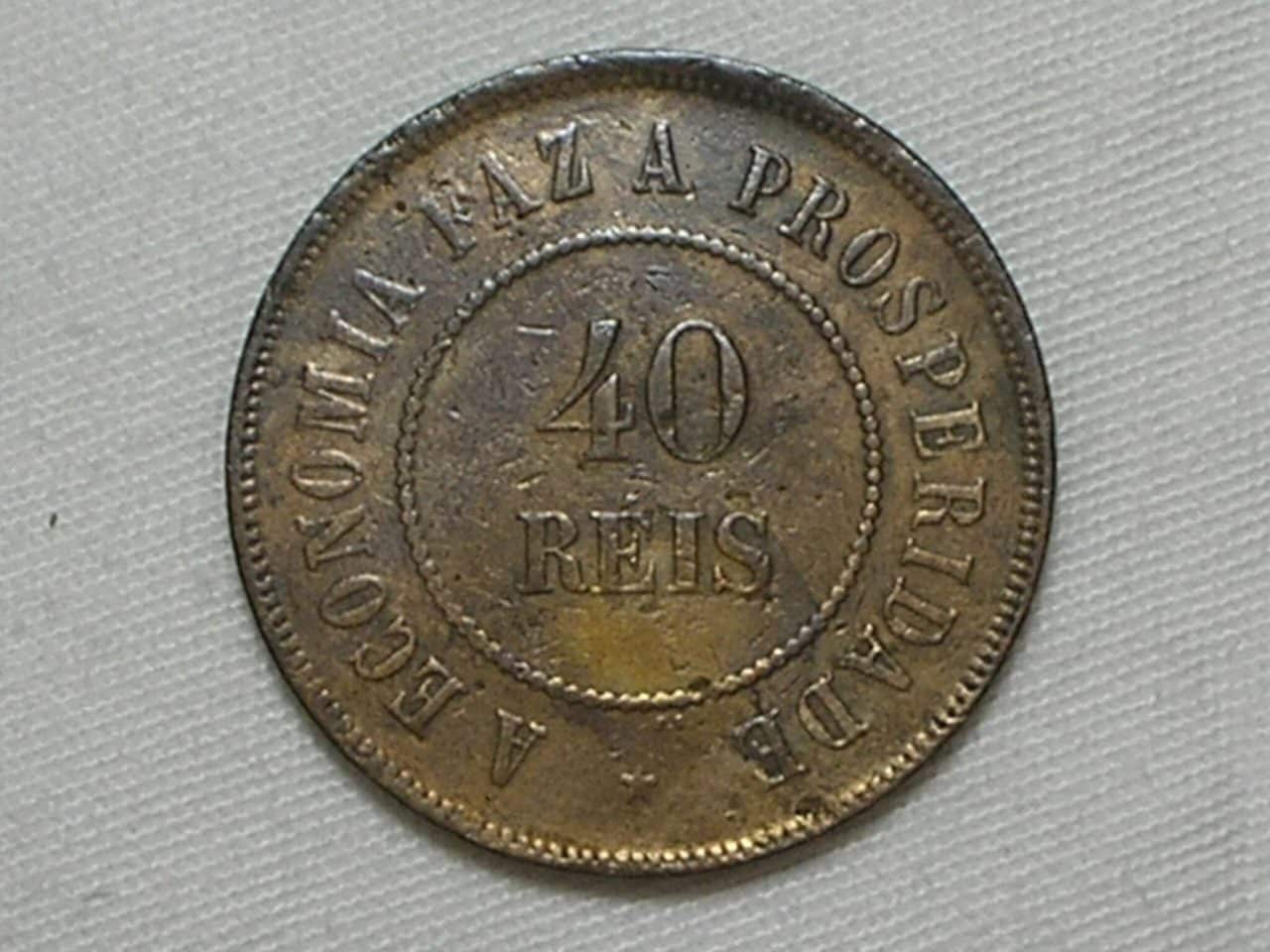| Casa do Colecionador 40 Rs. 1909 bronze - mbc