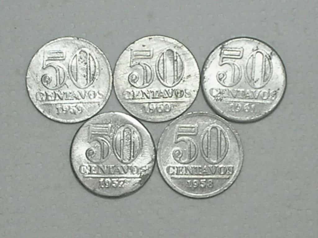 50 Centavos - 1957 / 1958 / 1959 / 1960 / 1961 / mbc/S / m50