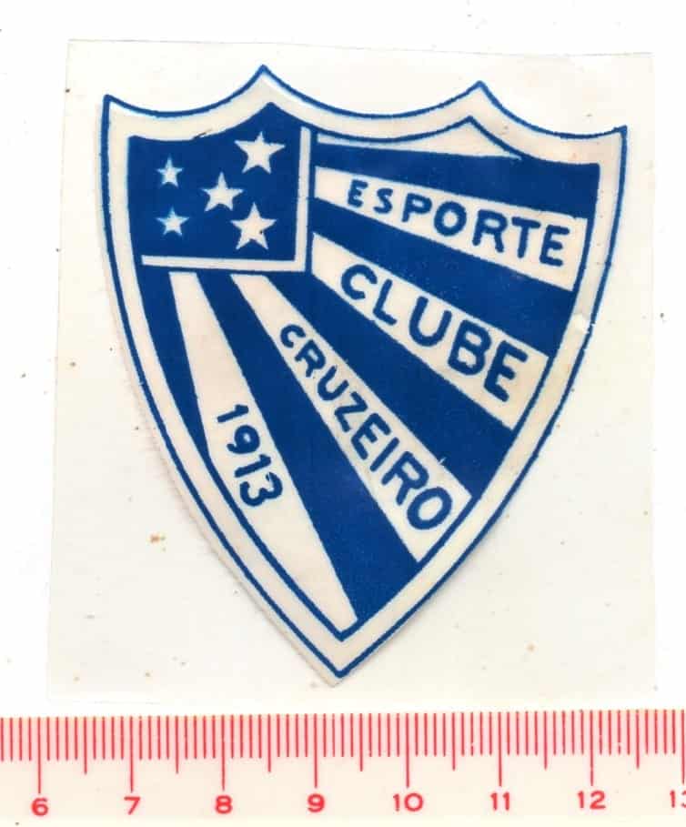 Antigo Plastico Adesivo Esporte Clube Cruzeiro - Cachoeirinha - RS - Anos 70