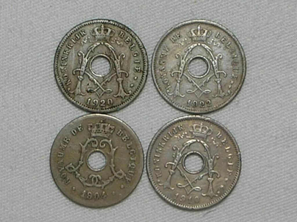 Belgica) 5 Centimes 1904-large date / 1910 / 1920 / 1922 / m30