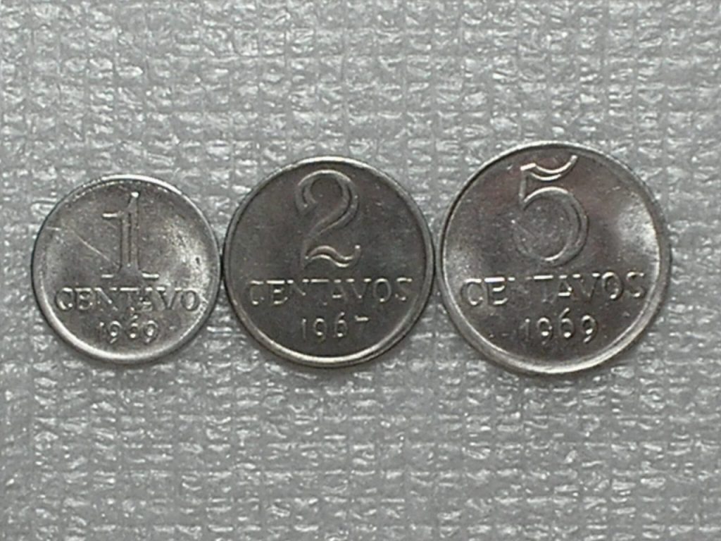 Brasil - 1, 2 ,5 Centavos - 1967 / 1969