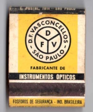 Caixa De Fosforos - Fabrica de Instrumentos Opticos D.F. Vasconcelos ( SP ) - Anos 50