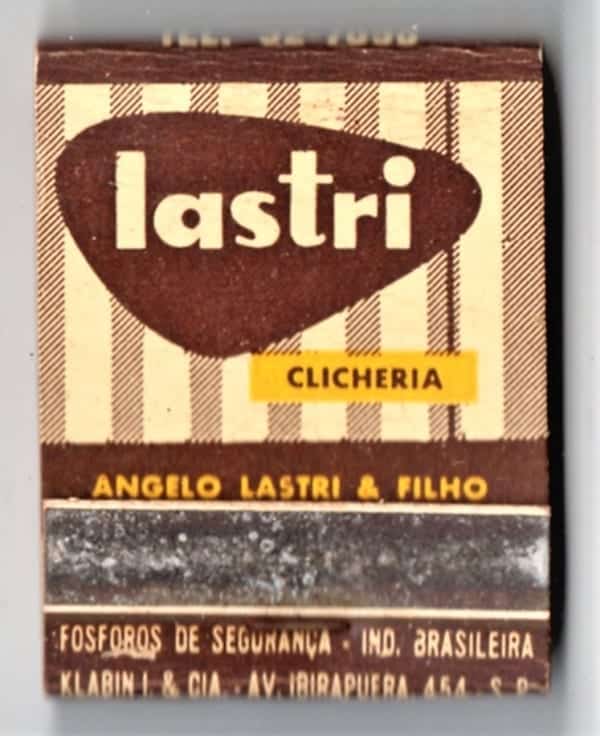 Caixa De Fosforos - Lastri Clicheria - Cliches da Alta Qualidade - Anos 50 - Filuminismo