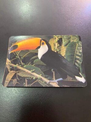 Calendário de Bolso (Tema Animais - Aves) Ano 1998
