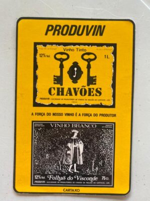 Calendário de Bolso (Tema Bebidas) Ano 1984