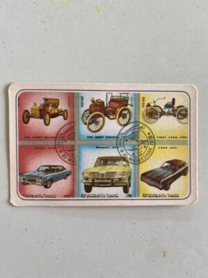 Calendário de Bolso (Tema Carros Antigos) Ano 1977