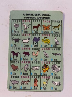 Calendário de Bolso (Tema Loteria) Ano 1986