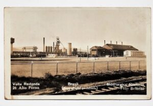 Cartáo Postal - Alto Forno - Cia Siderurgica Nacional - Volta Redonda - RJ - Anos 50