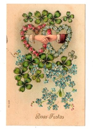 Cartao Postal - Boas Festas - Anos 1920