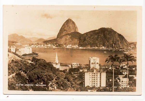 Cartão Postal Botafogo RJ - Vista Parcial ( 2 ) - Anos 50