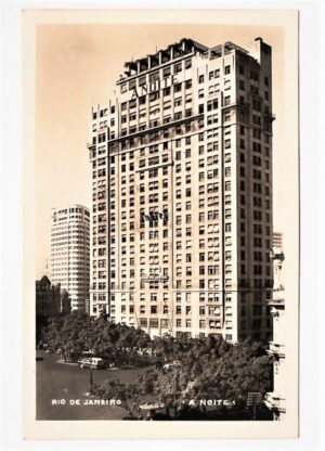 Cartão Postal Fotografico - Edificio do Jornal A Noite - Rio de Janeiro - RJ - Anos 40