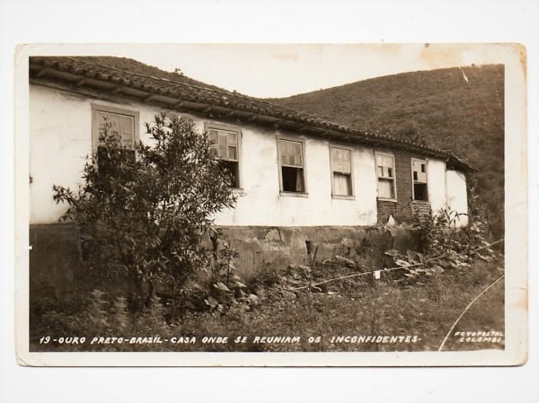 Cartão Postal Fotografico - Ouro Preto - MG - Casa onde se reuniam os Inconfidentes- Anos 50
