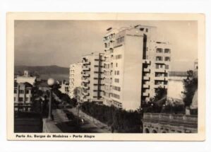 Cartão Postal - Porto Alegre ( RS ) - Avenida Borges de Medeiros - Anos 40