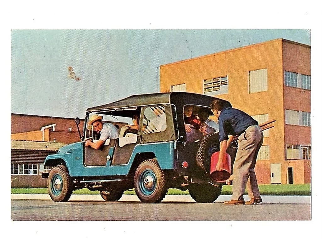 Cartao Postal Promocional Jeep Universal Willys 101 Anos 60