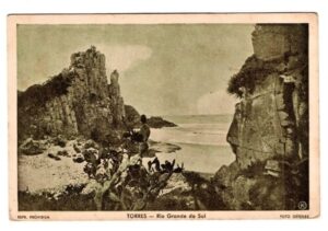 Cartão Postal Tipografico - Torres - Rio Grande do Sul - Anos 50